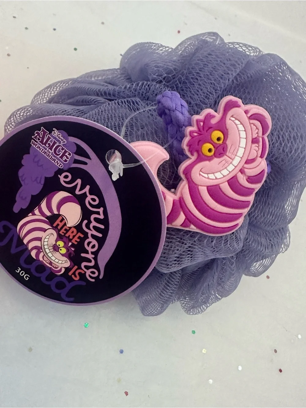 Alice in Wonderland Mushroom Lip Balm Duo & Bath Loofa set NWT